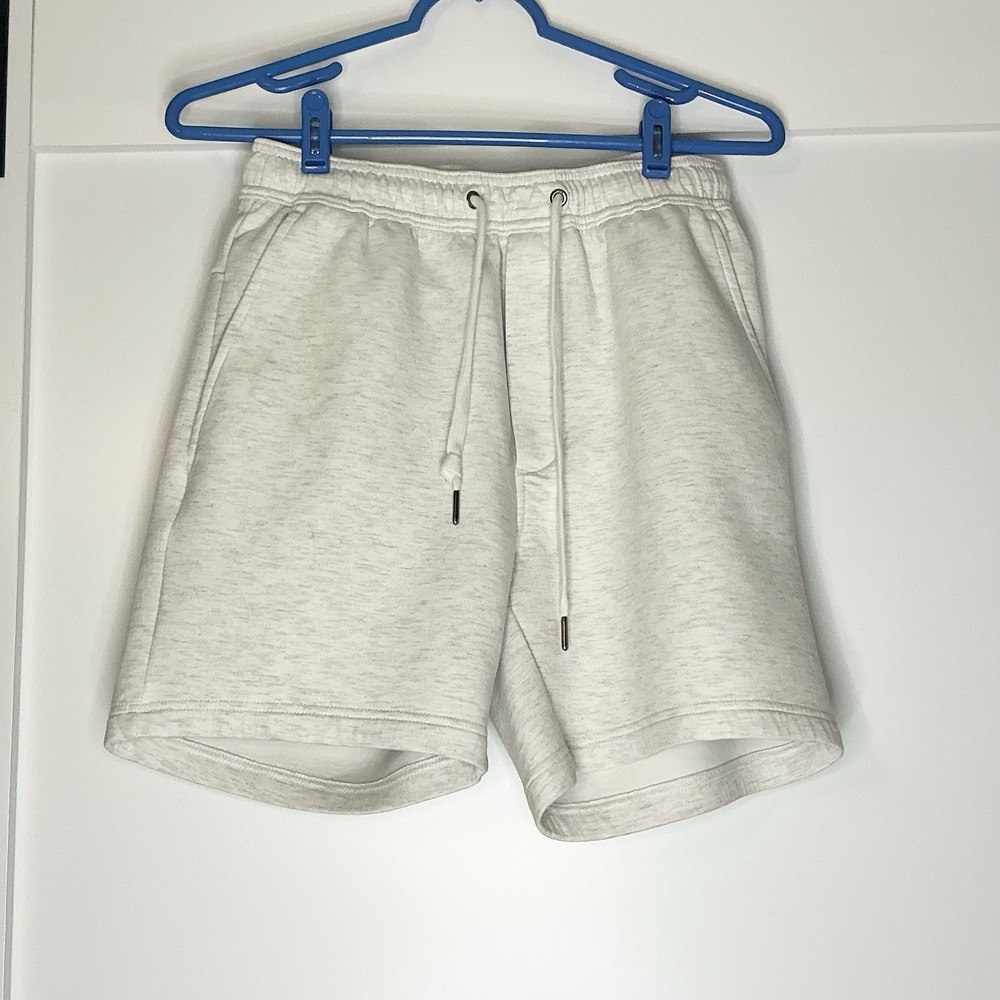 American Eagle Light Oatmeal Drawstring Sweat‎ Shorts Size Small EUC Activewear